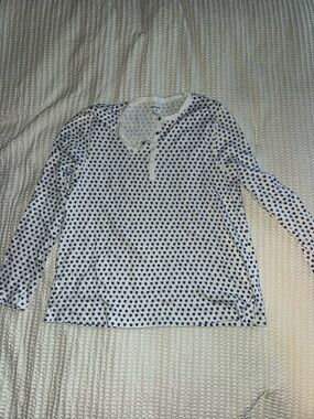 Roller Rabbit Blue Heart Long Sleeve Pajamas